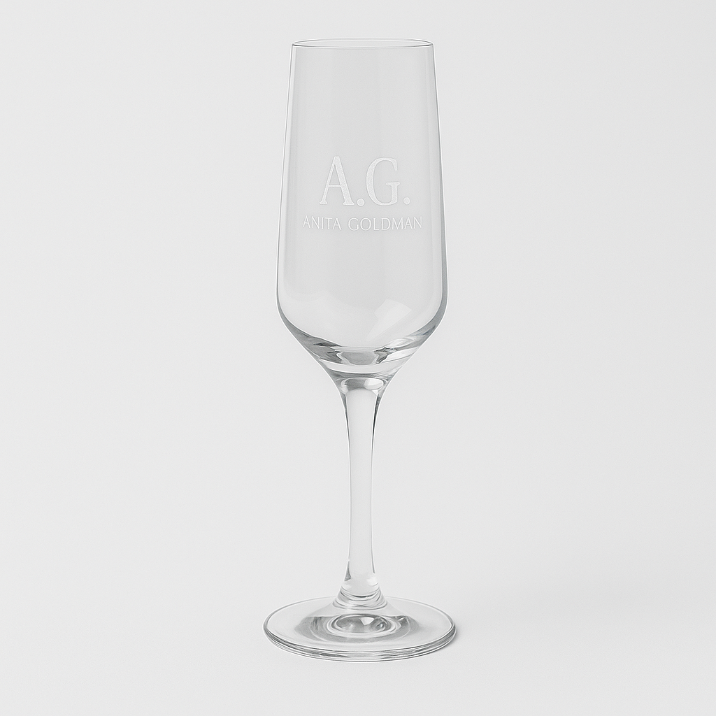 Champagneglas graveren