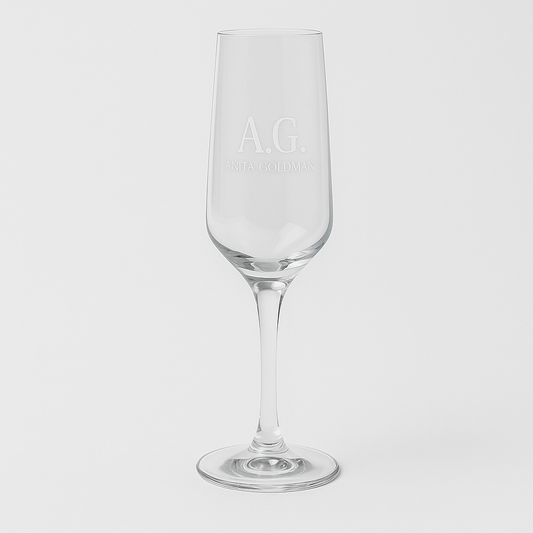 Champagneglas graveren