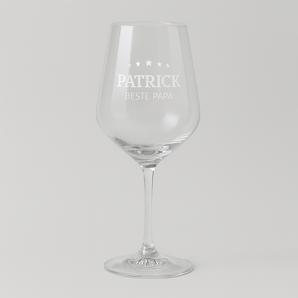 Wijnglas graveren